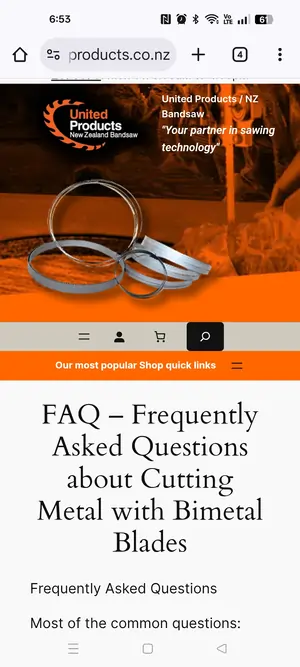 FAQ about Metal cutting with bi metal bandsaws