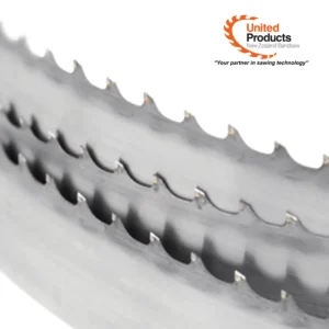 Different bandsaw blade widths and tooth pitches for cutting wood course TCT