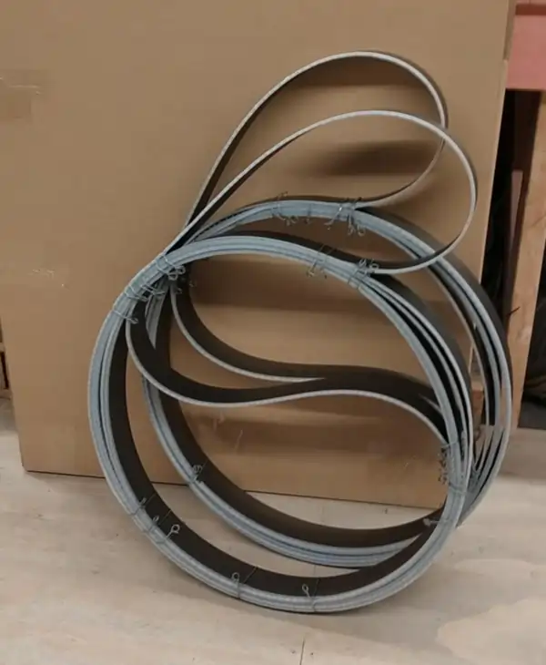 12 metre 67mm german steel bandsaw blade ready for packing for delivery nz