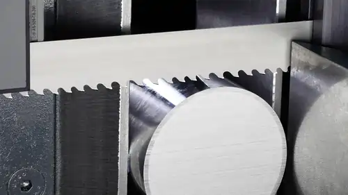 carbide bandsaw blade cutting hydraulic cylinder rod chrome